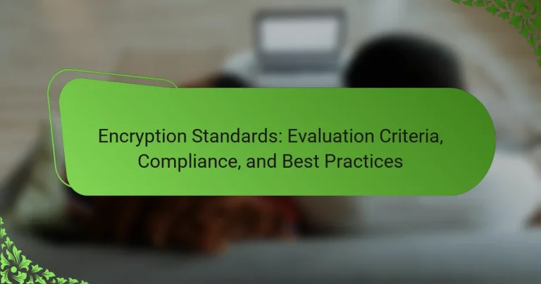 Encryption Standards: Evaluation Criteria, Compliance, and Best Practices